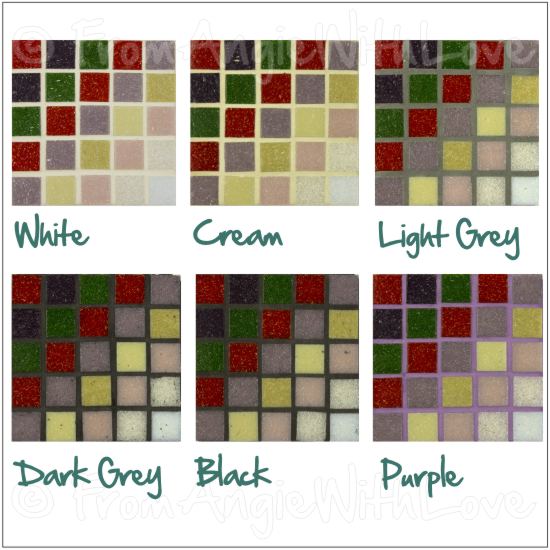 How to choose mosaic grout - Angie's mosaic hints and tips